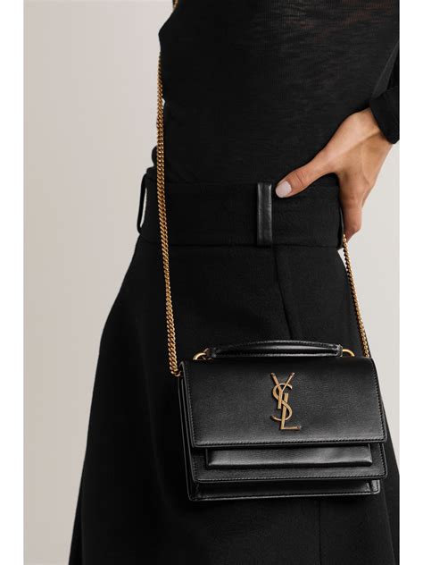 ysl sunset bag black|ysl samt tasche.